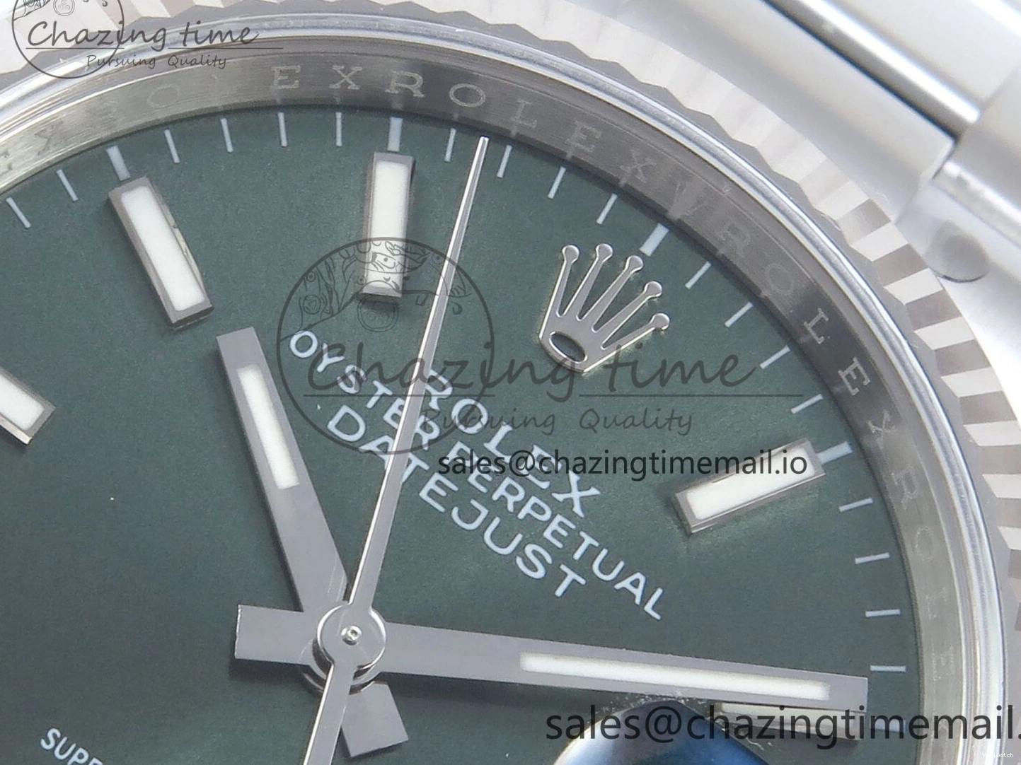 Dial EWEF DateJust 126234 A3235 Bracelet on Stick 36 Green Edition Oyster Best 0509